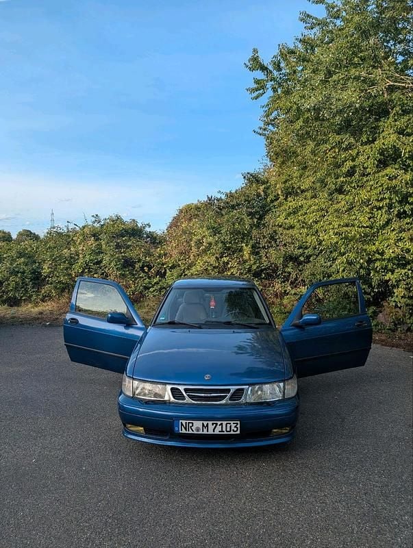 Blau Gebraucht 1999 Saab 9-3 Aero Coupé | 999 € (Superpreis) - Bild 1/4