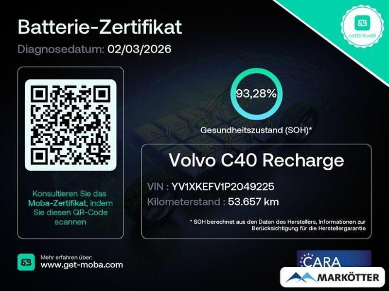 Gebraucht Volvo C40 Plus 169 kW (231 PS) 2023 Weiss SUV