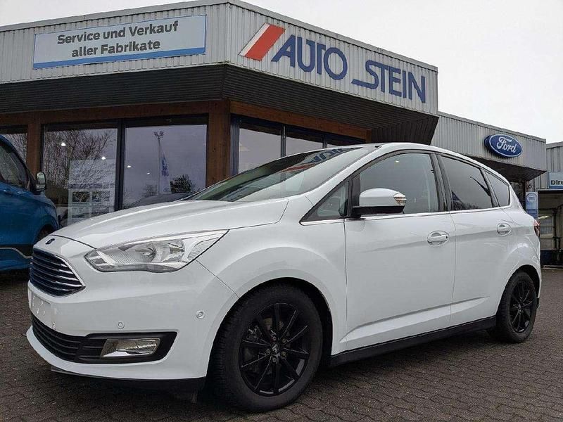 Gebraucht Ford C-MAX Titanium 125 PS (91 kW) 2018 Frostweiß Van / Kleinbus