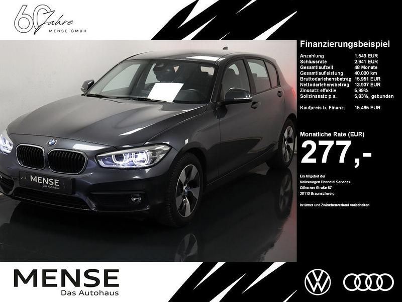 Mineralgrau metallic Gebraucht 2019 BMW 116 Advantage Kleinwagen | 15.485 € (Fairer Preis) - Bild 1/4
