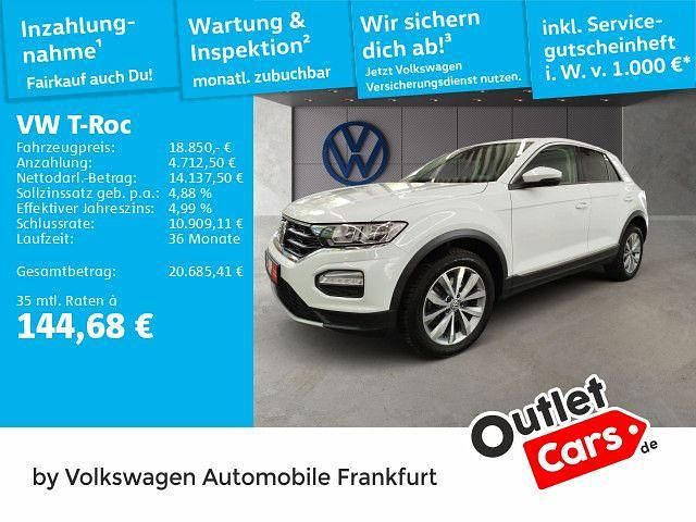 Weiß Gebraucht 2020 VW T-Roc Style SUV | 18.850 € (Guter Preis) - Bild 1/3