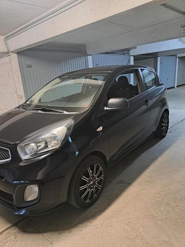 Schwarz Gebraucht 2012 Kia Picanto 2 Kleinwagen | 2.950 € - Bild 1/4