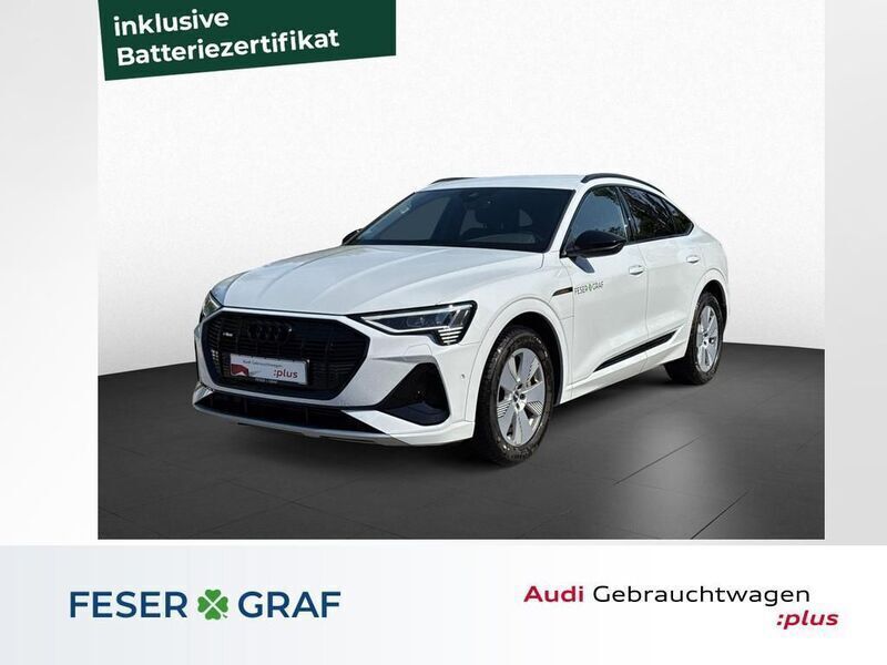 Gletscherwei¿ metallic Gebraucht 2023 Audi e-tron Sportback S-Line SUV | 53.890 € - Bild 1/4