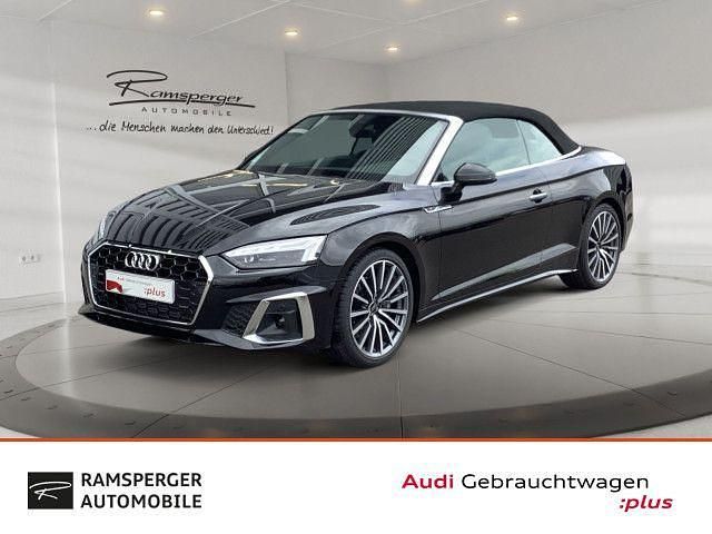 Schwarz (mythosschwarz metallic verdeck schwarz) Gebraucht 2025 Audi A5 S-Line Coupé | 56.880 € (Fairer Preis) - Bild 1/3