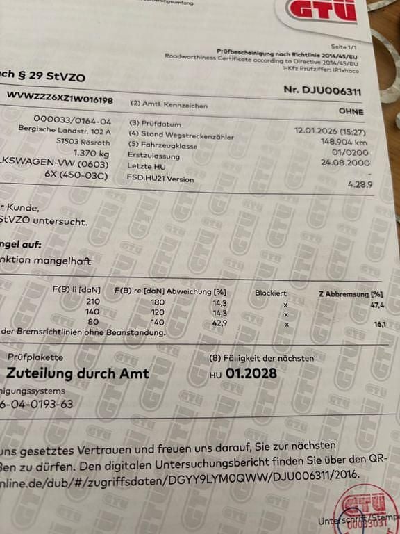 Second-hand VW Lupo Basis 50 CP (36 kW) 2000 Albastru Hatchback