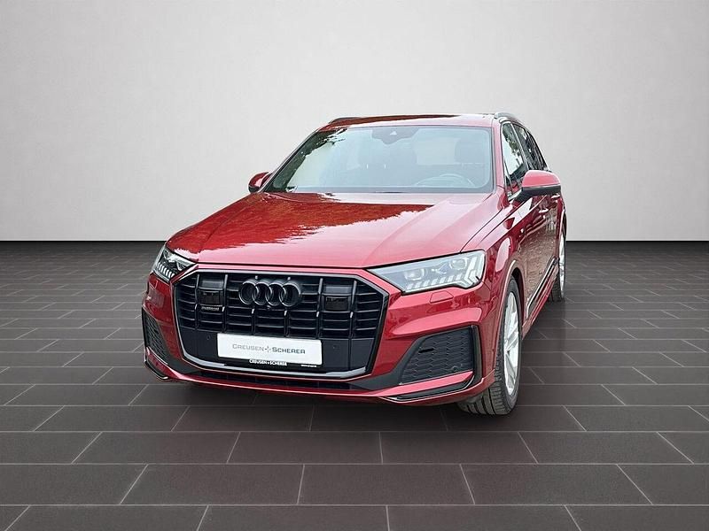 Matadorrot metallic (metallic) Gebraucht 2021 Audi Q7 Ambiente SUV | 54.900 € (Fairer Preis) - Bild 1/4