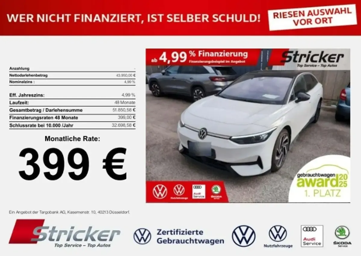 Gebraucht VW ID.7 Pro 210 kW (286 PS) 2024 Coupé