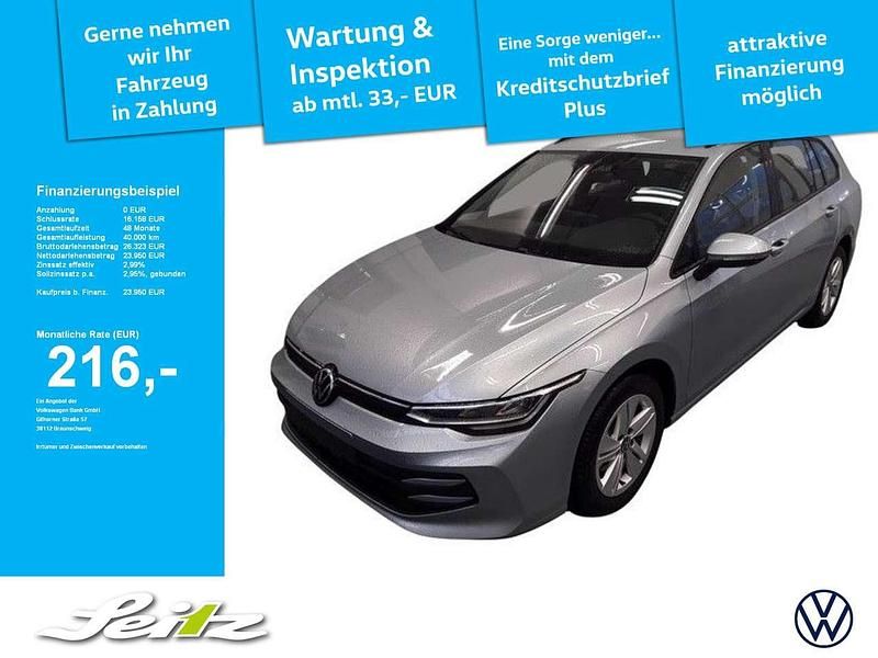 Oyster silver metallic Gebraucht 2025 VW Golf VIII Life Kombi | 23.950 € (Guter Preis) - Bild 1/3