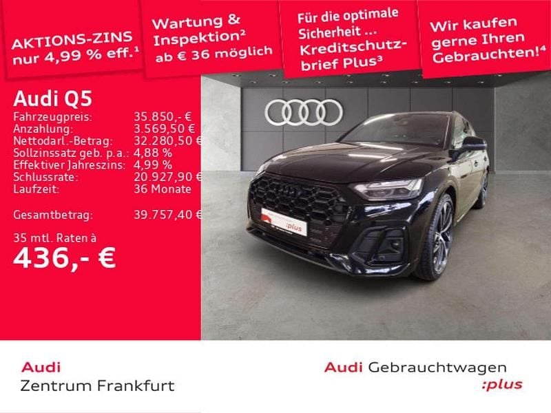 Gebraucht Audi Q5 S-Line 367 PS (269 kW) 2022 Mythosschwarz metallic SUV