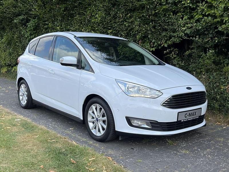 Weiß Gebraucht 2016 Ford C-MAX Titanium Van / Kleinbus | 8.150 € (Teuer) - Bild 1/4