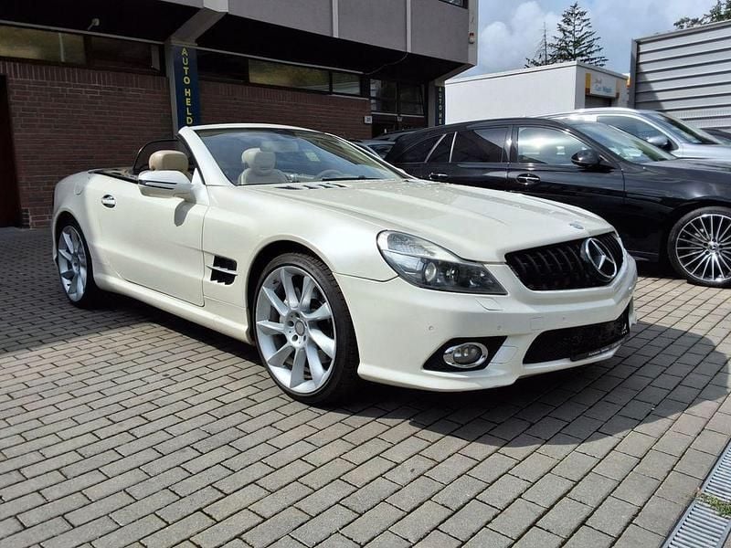 Weiß Gebraucht 2009 Mercedes SL500 Cabrio | 19.900 € (Fairer Preis) - Bild 1/4