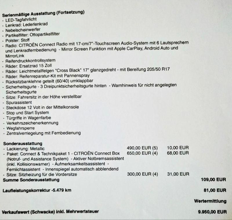 Gebraucht Citroën C3 Origins 110 PS (80 kW) 2019 Grau Kleinwagen