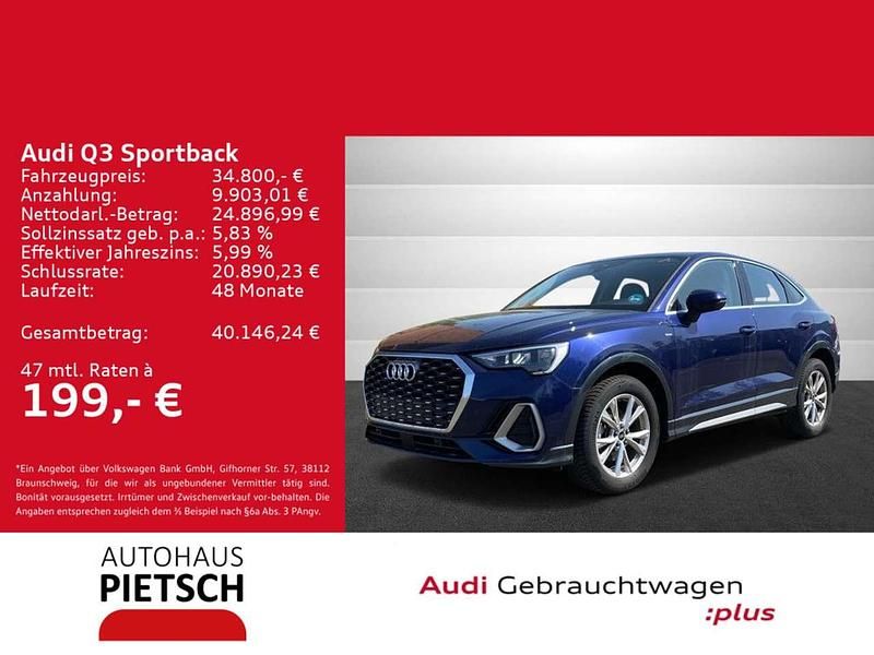 Navarrablau metallic Gebraucht 2023 Audi Q3 S-Line SUV | 34.800 € (Guter Preis) - Bild 1/4