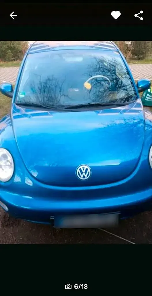 Gebraucht VW Beetle 2001 Blau Kleinwagen