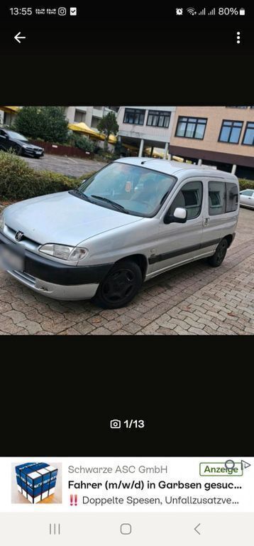 Silber Gebraucht 2001 Peugeot Partner Van / Kleinbus | 1.100 € (Fairer Preis) - Bild 1/4