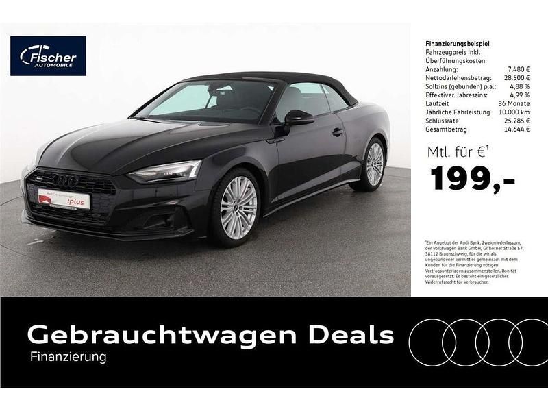Schwarz Gebraucht 2022 Audi A5 Cabriolet Advanced Cabrio | 35.980 € (Guter Preis) - Bild 1/4