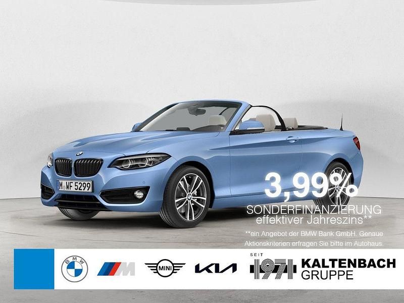 Blau Gebraucht 2019 BMW 220 Sport Line Cabrio | 23.890 € (Superpreis) - Bild 1/3
