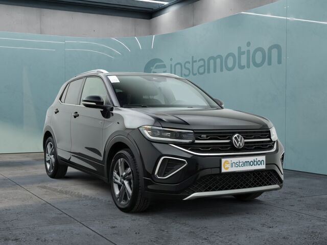 Schwarz Gebraucht 2024 VW T-Cross R-line SUV | 26.601 € (Fairer Preis) - Bild 1/1