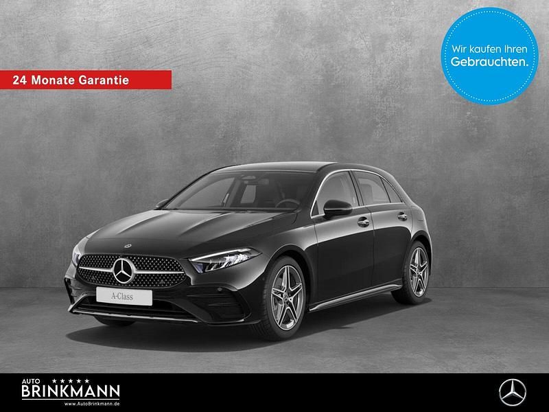 Schwarz Gebraucht 2024 Mercedes A200 AMG line Limousine | 31.359 € (Fairer Preis) - Bild 1/4