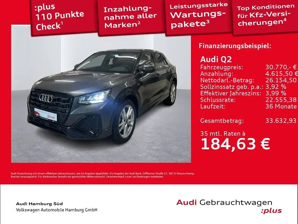 Gebraucht Audi Q2 S-Line 150 PS (110 kW) 2025 6y daytonagrau perleffekt SUV