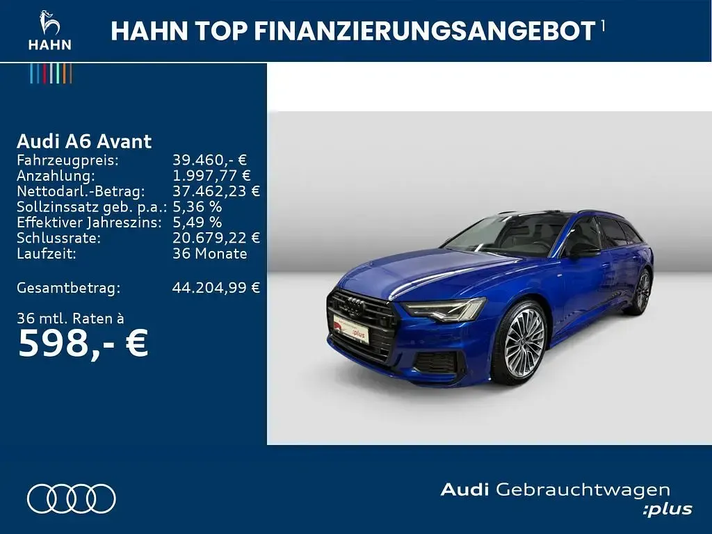 Gebraucht Audi A6 S-Line 367 PS (269 kW) 2023 Blau Kombi