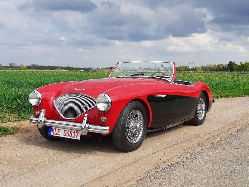 Brugt Austin Healey 100 90 HK (66 kW) 1956 Rød Cabriolet