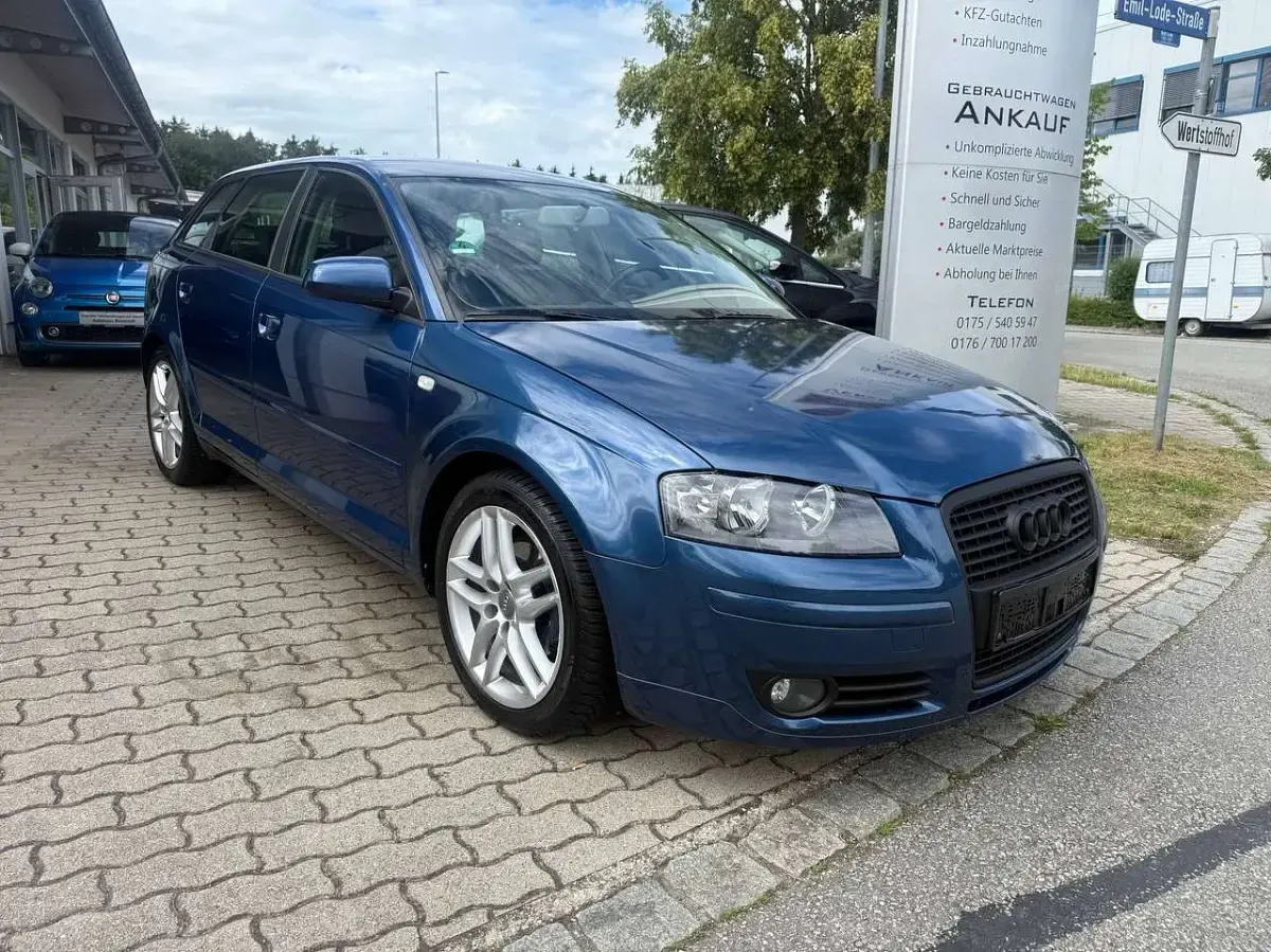 Gebraucht Audi A3 Ambition 105 PS (77 kW) 2007 Mauritiusblau perleffekt Kleinwagen