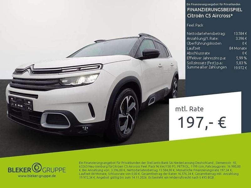 Perlmutt weiß Gebraucht 2022 Citroën C5 Aircross Feel SUV | 16.980 € (Guter Preis) - Bild 1/3