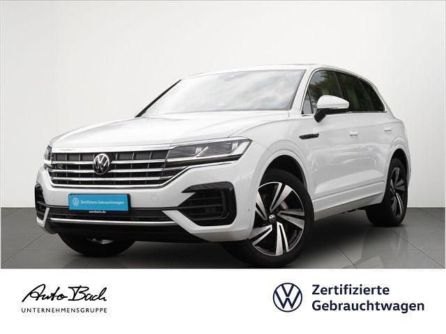 Weiß (pure white) Gebraucht 2022 VW Touareg R-line SUV | 49.640 € (Guter Preis) - Bild 1/4