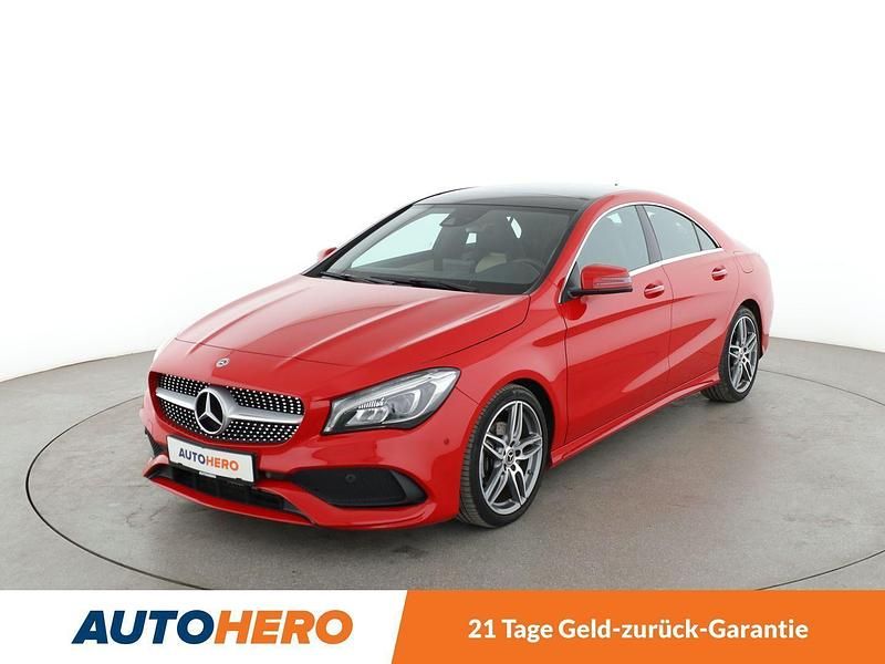 Rot Gebraucht 2018 Mercedes CLA200 AMG line Limousine | 21.830 € (Fairer Preis) - Bild 1/3