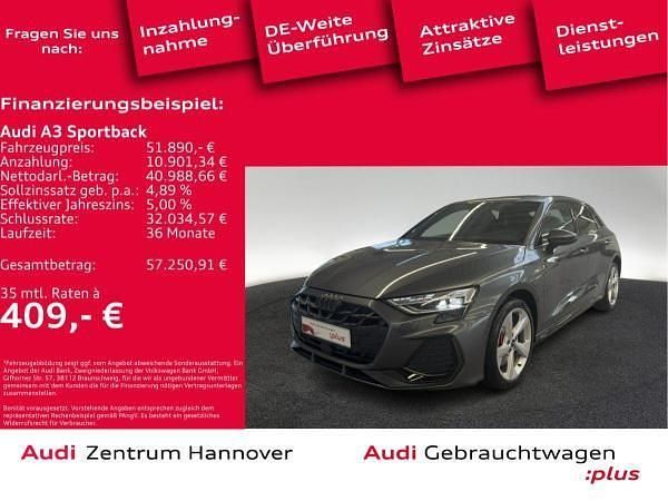Grau (daytonagrau perleffekt) Gebraucht 2025 Audi A3 Sportback e-tron S-Line Kleinwagen | 51.891 € - Bild 1/4