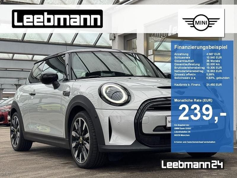 White silver (metallic) Gebraucht 2022 Mini Cooper Kleinwagen | 21.450 € (Etwas zu teuer) - Bild 1/4