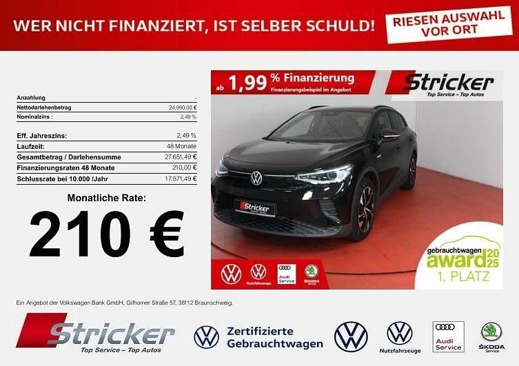 Gebraucht VW ID.4 Pure 125 kW (170 PS) 2022 Grenadillschwarz metallic (metallic) SUV