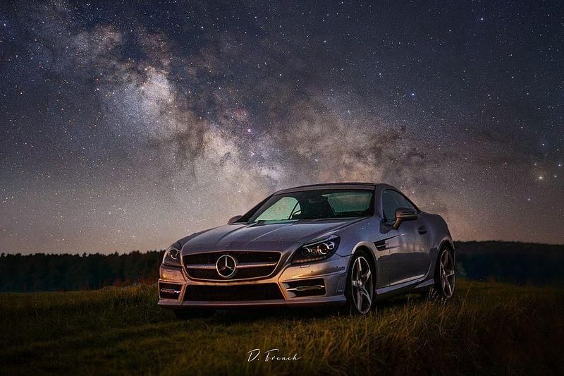 Silber Gebraucht 2016 Mercedes SLK300 Cabrio | 28.500 € (Fairer Preis) - Bild 1/4