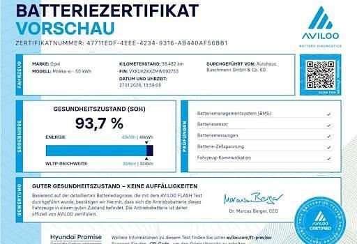Gebraucht Opel Mokka-e Edition 114 kW (156 PS) 2021 Schwarz SUV