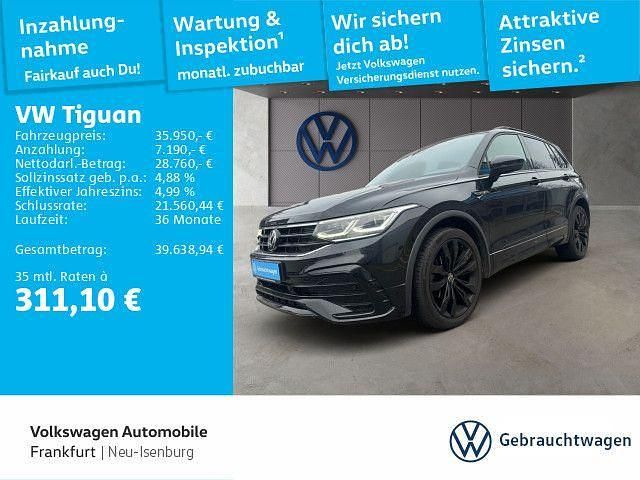 Deep black perleffekt (metallic) Gebraucht 2023 VW Tiguan R-line SUV | 35.950 € (Fairer Preis) - Bild 1/4