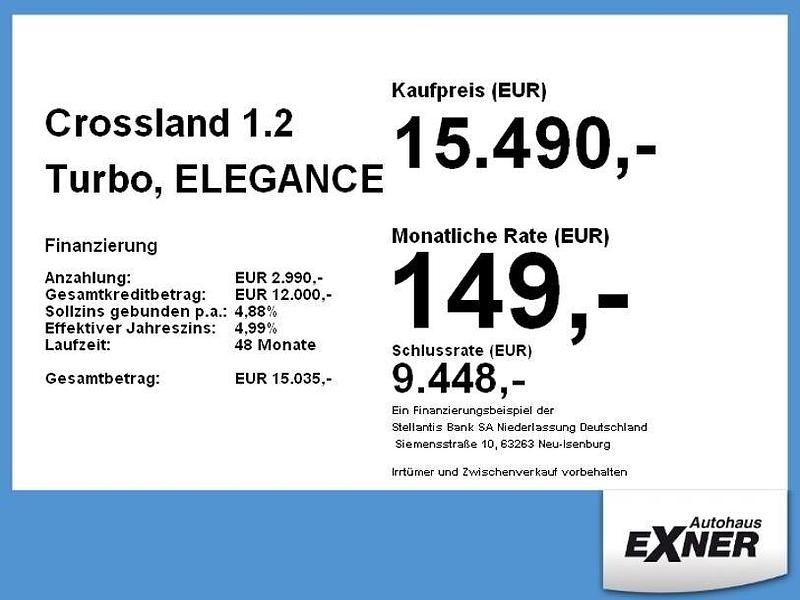 Gebraucht Opel Crossland X Elegance 110 PS (80 kW) 2023 Grau SUV