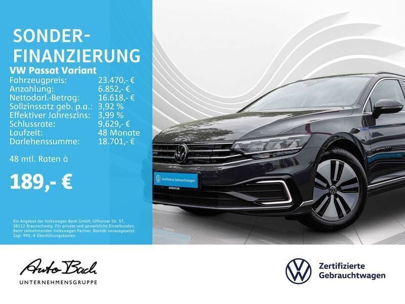 Grau (uranograu) Gebraucht 2021 VW Passat GTE Kombi | 24.240 € (Guter Preis) - Bild 1/4