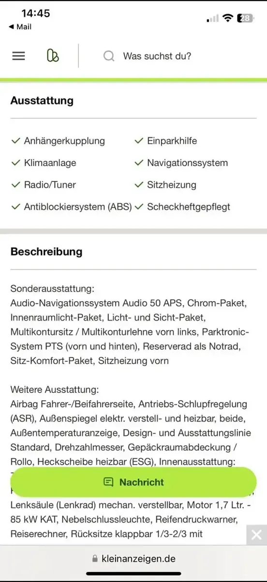 Gebraucht Mercedes B170 116 PS (85 kW) 2005 Schwarz Van / Kleinbus