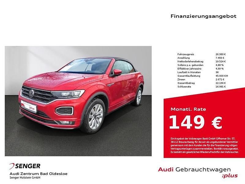Gebraucht VW T-Roc Cabriolet Beats 150 PS (110 kW) 2021 Rot Cabrio
