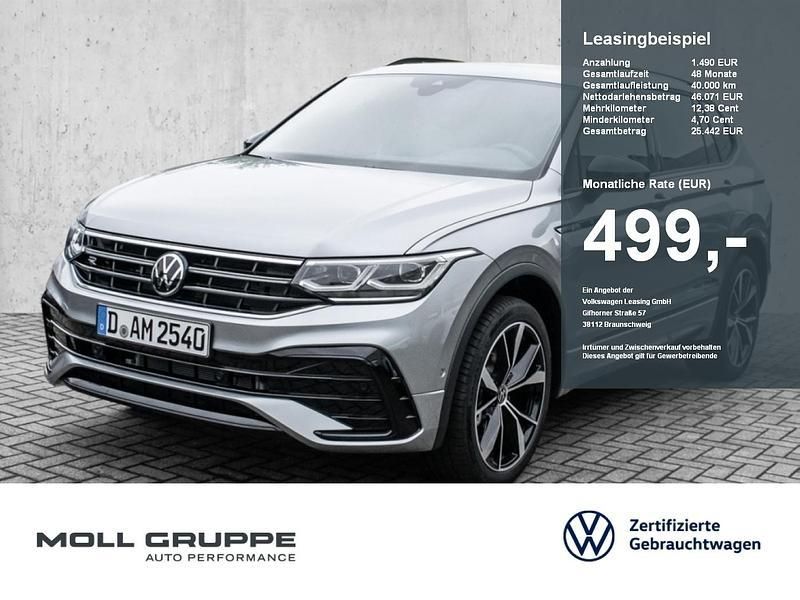 Pyritsilber metallic Gebraucht 2025 VW Tiguan Allspace R-line SUV | 45.400 € (Superpreis) - Bild 1/4