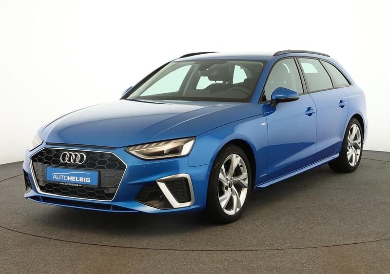 Audi exclusive blau Gebraucht 2021 Audi A4 S-Line Kombi | 27.880 € (Fairer Preis) - Bild 1/4