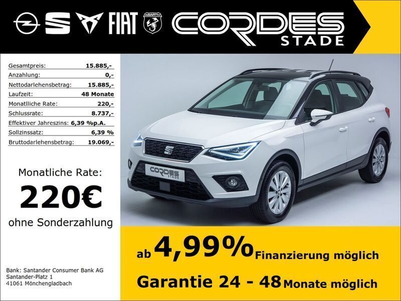 Weiß Gebraucht 2019 Seat Arona Style SUV | 15.885 € (Fairer Preis) - Bild 1/4