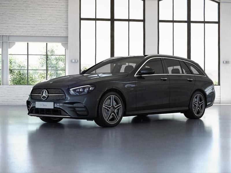 Graphitgrau metallic Gebraucht 2021 Mercedes E300 AMG Kombi | 26.989 € (Superpreis) - Bild 1/4