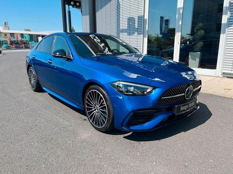 Blau Gebraucht 2023 Mercedes C300 AMG Limousine | 35.701 € (Superpreis) - Bild 1/4
