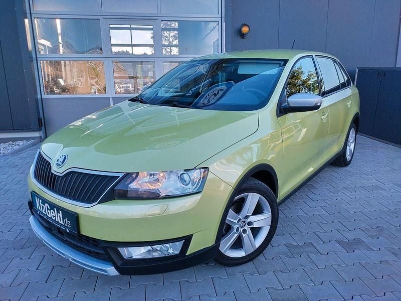 Grün Gebraucht 2015 Skoda Rapid ScoutLine Limousine | 7.990 € (Superpreis) - Bild 1/4