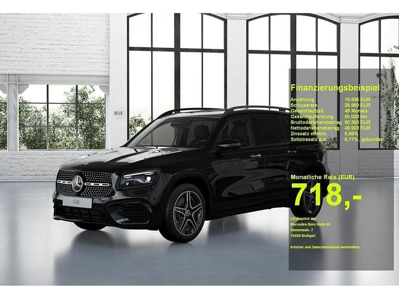 Metalliclack kosmosschwarz Neu 2025 Mercedes GLB220 AMG SUV | 56.734 € - Bild 1/3