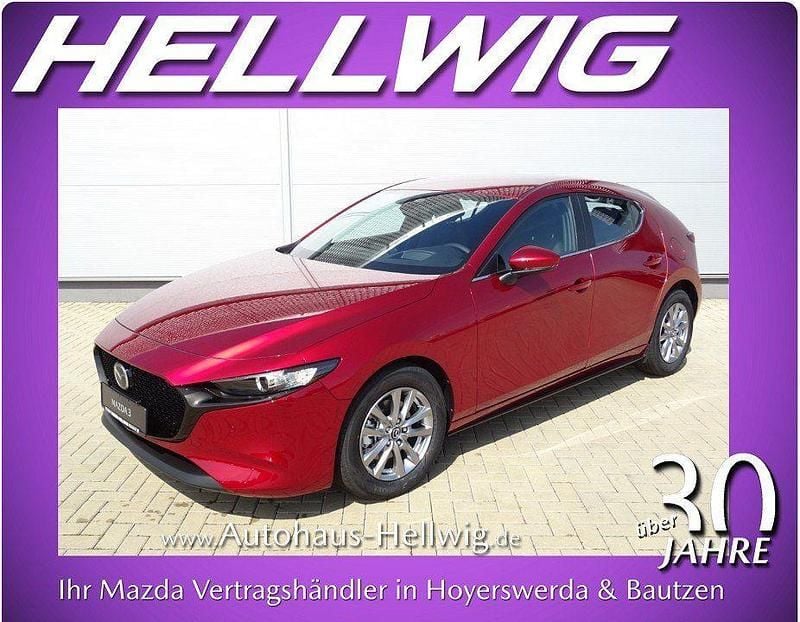 Neu Mazda 3 Prime-Line 140 PS (102 kW) 2025 Soul red crystal metallic Limousine