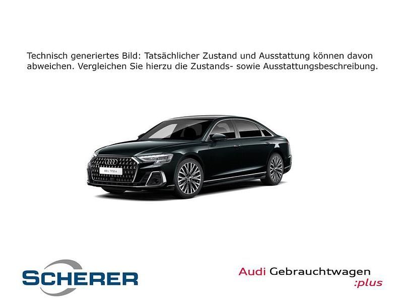 Mythosschwarz metallic Gebraucht 2022 Audi A8L Ambiente Limousine | 66.990 € (Teuer) - Bild 1/4