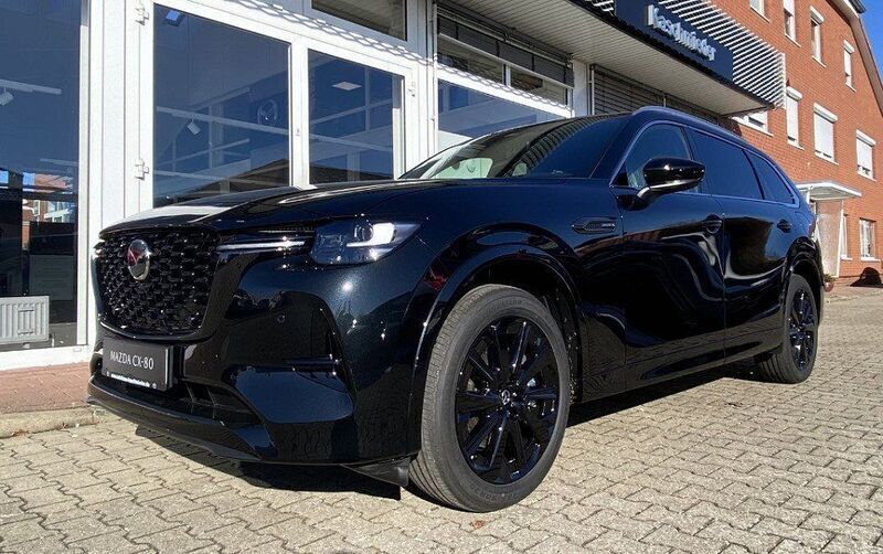 Schwarz Gebraucht 2024 Mazda CX-80 Homura-Line SUV | 59.490 € (Fairer Preis) - Bild 1/4